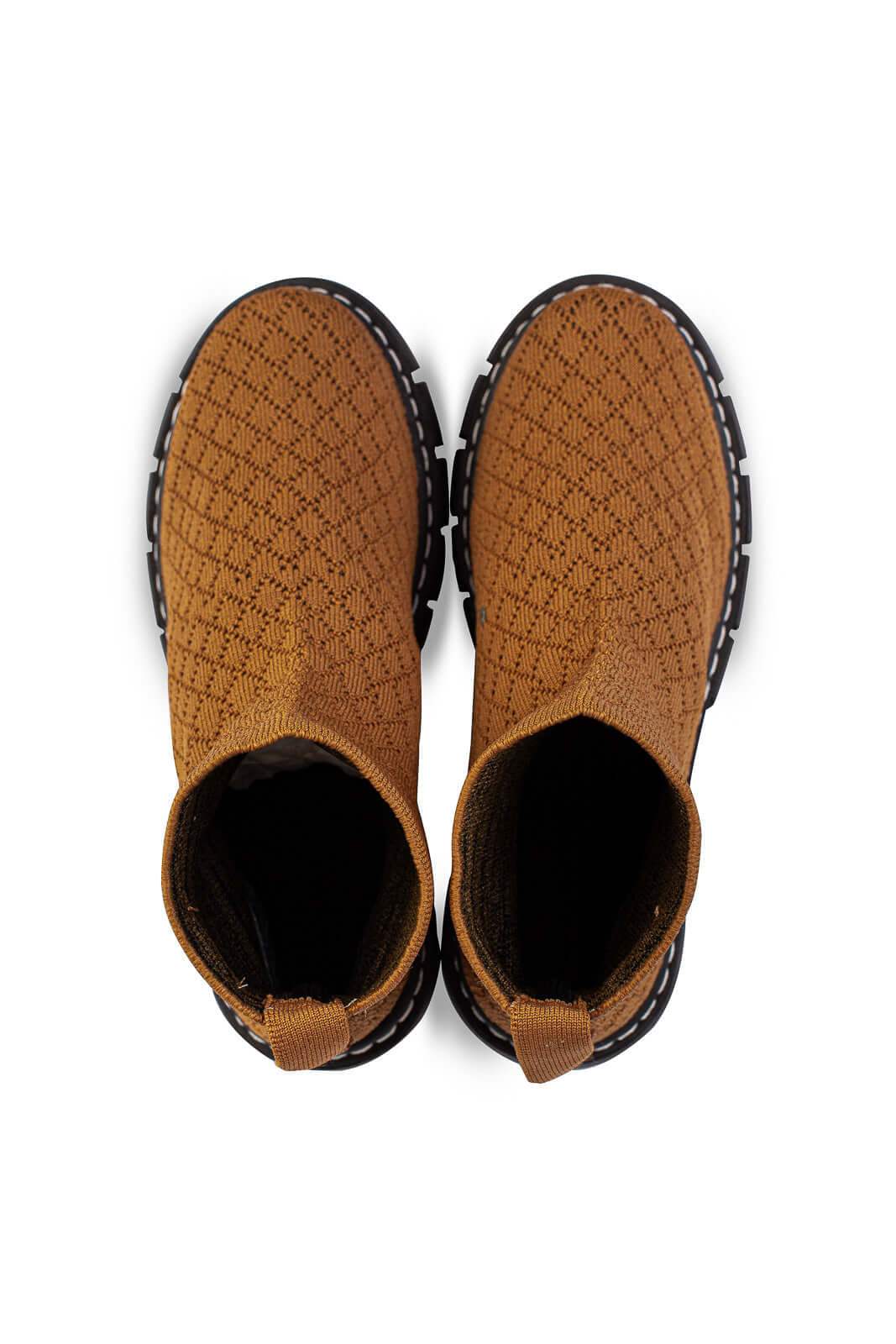 Coturno de malha com solado tratorado 2304 - Enluaze