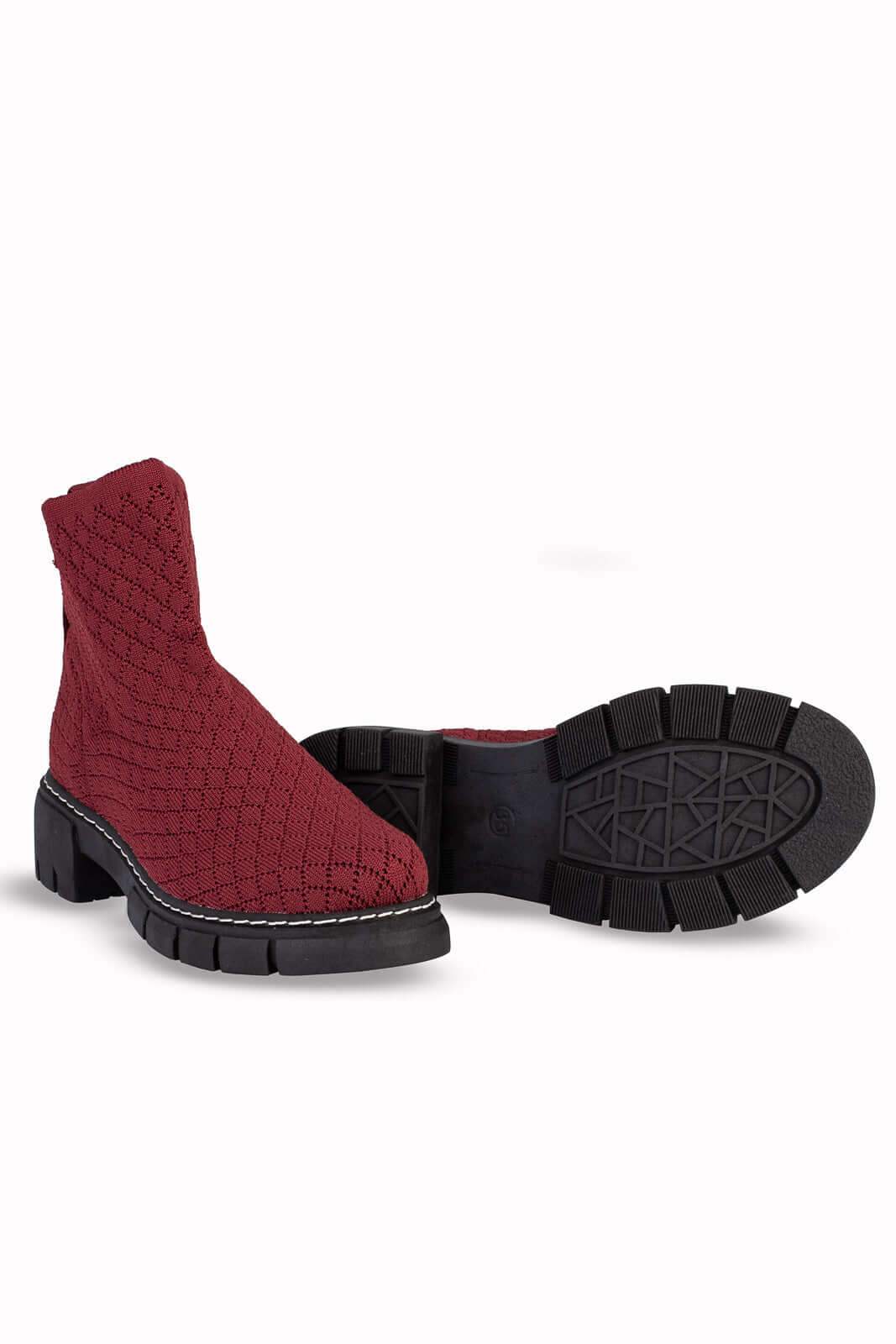 Coturno de malha com solado tratorado 2304 - Enluaze