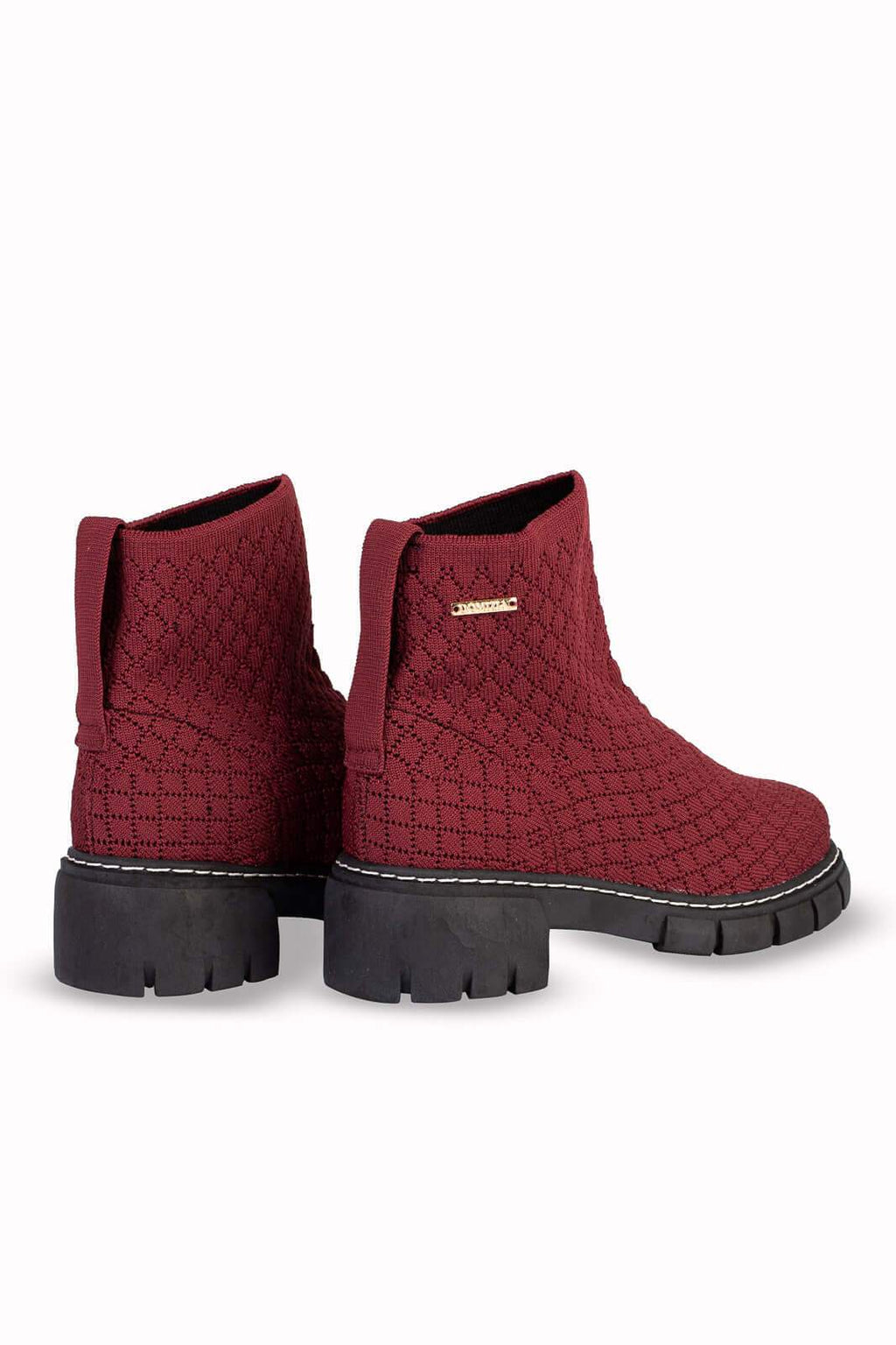 Coturno de malha com solado tratorado 2304 - Enluaze