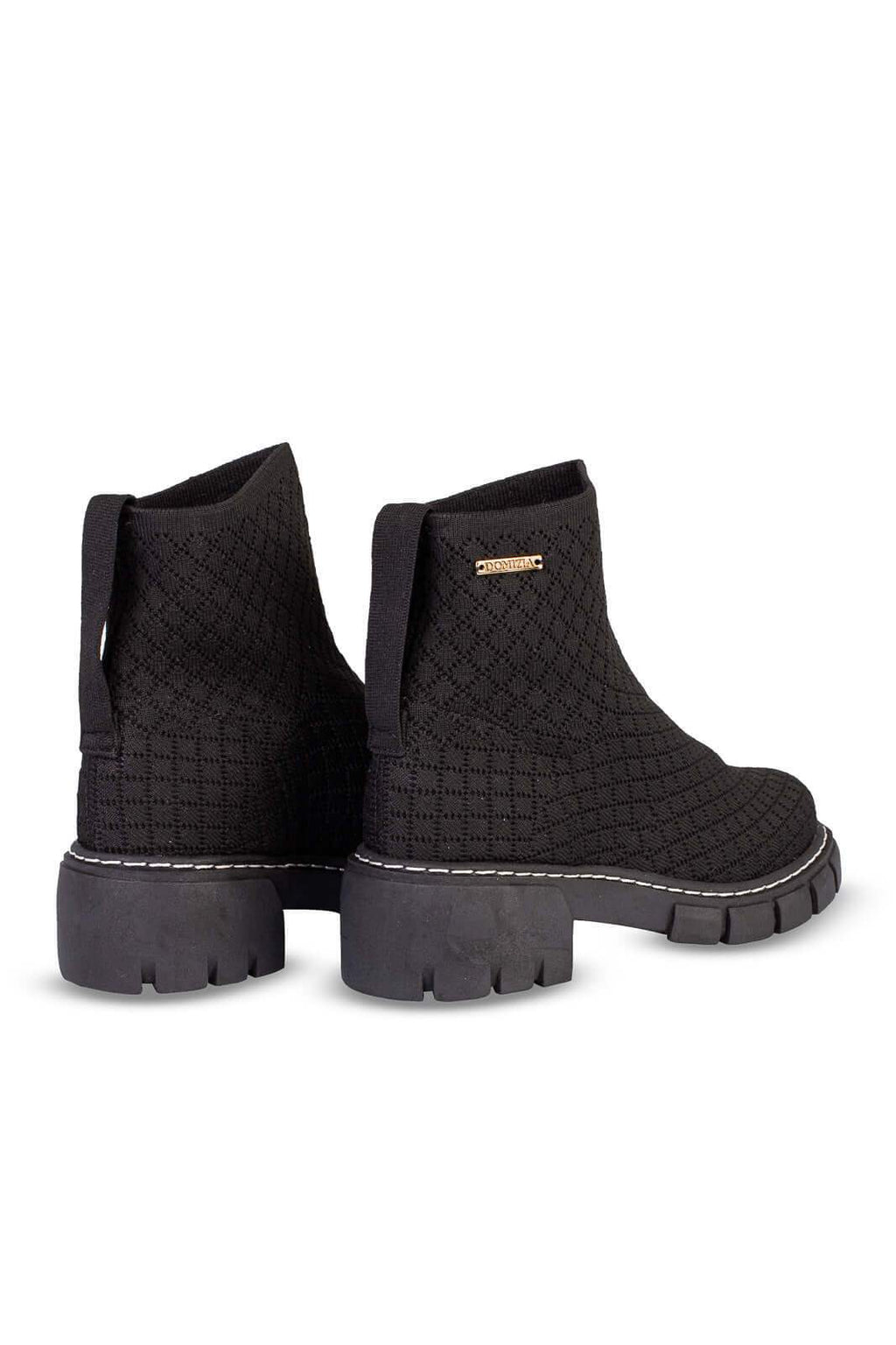 Coturno de malha com solado tratorado 2304 - Enluaze