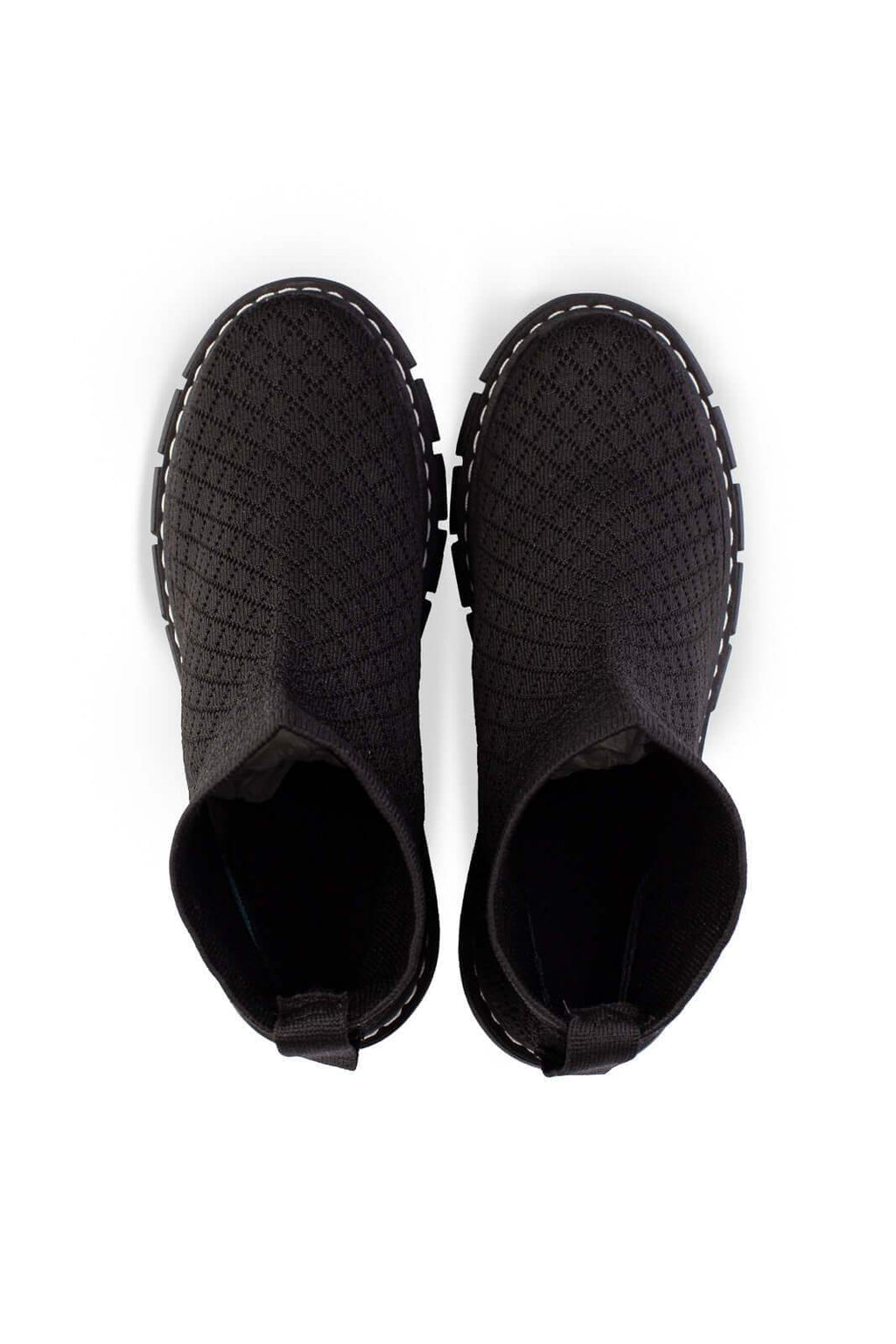 Coturno de malha com solado tratorado 2304 - Enluaze