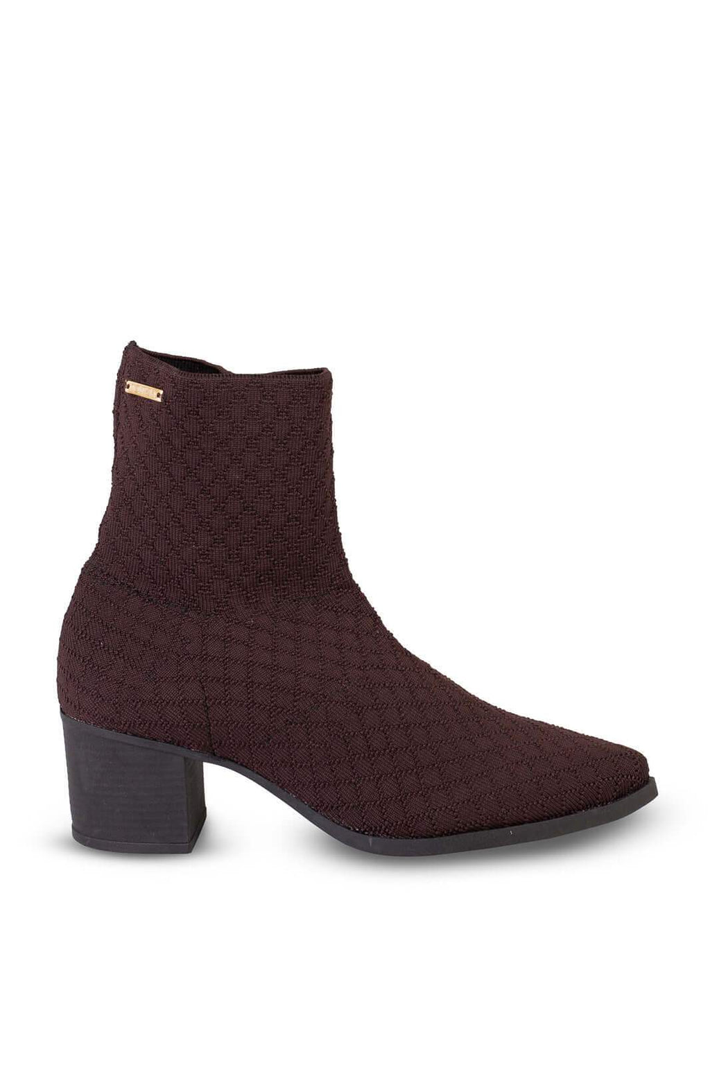 Bota de malha feminina com salto 2322 - Enluaze