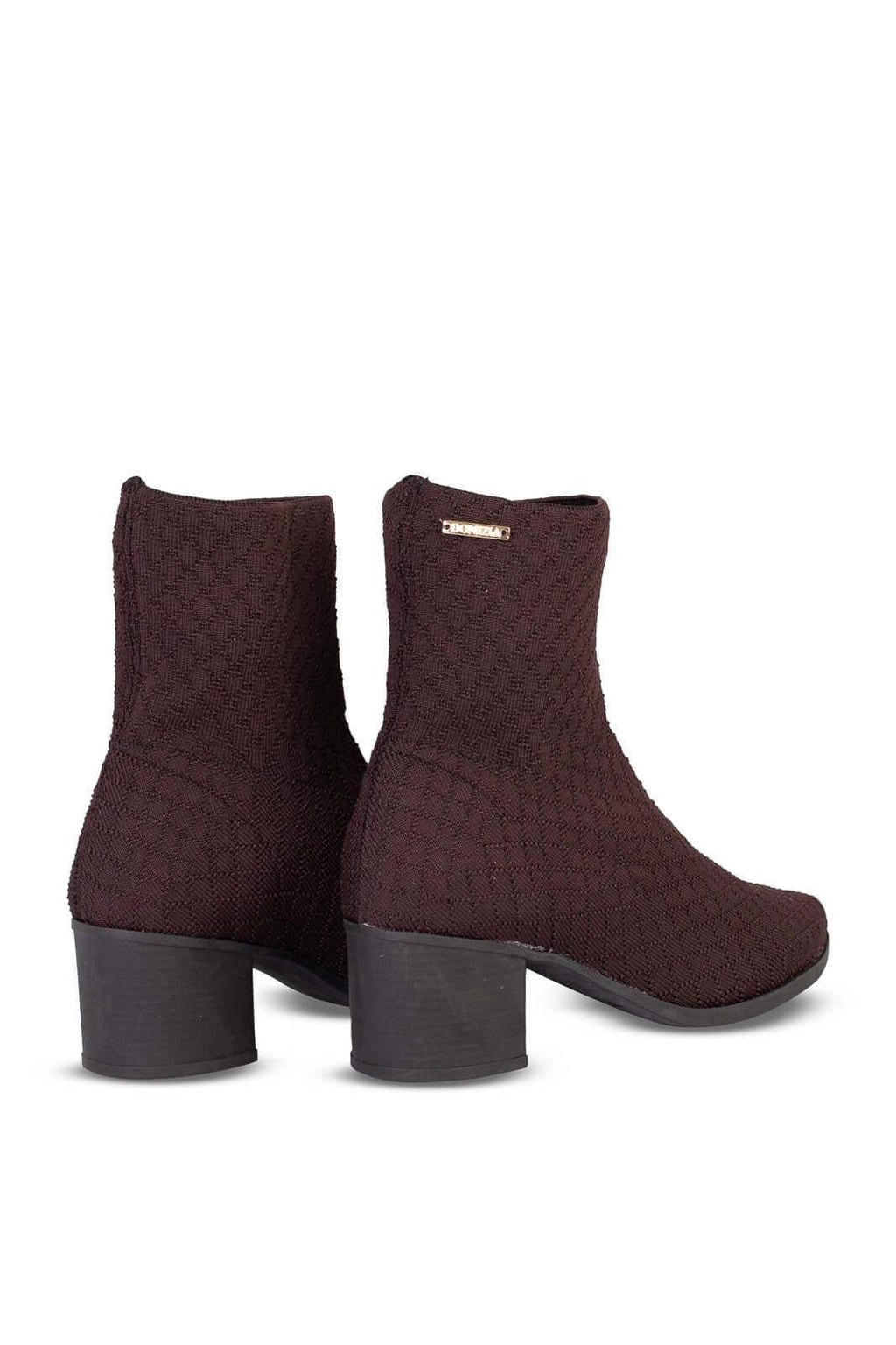 Bota de malha feminina com salto 2322 - Enluaze