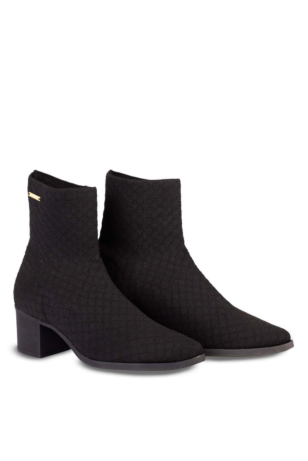 Bota de malha feminina com salto 2322 - Enluaze