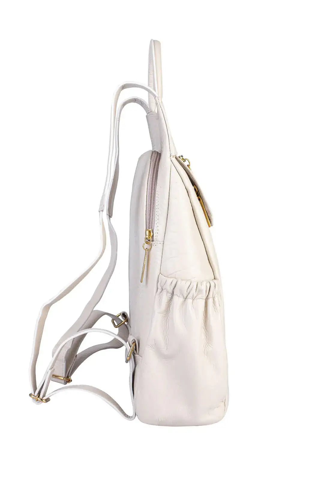 Mochila antifurto de couro croco Suelen - Enluaze