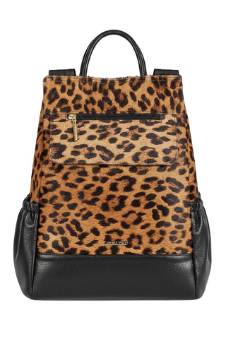 Mochila antifurto de couro estampado Suelen