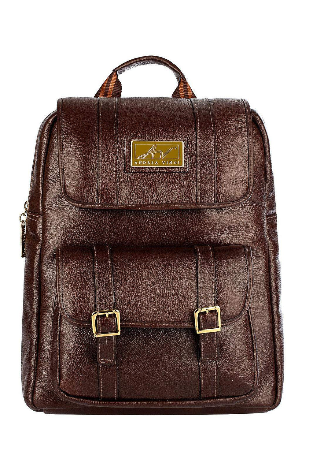 Mochila de couro liso Trip - Enluaze