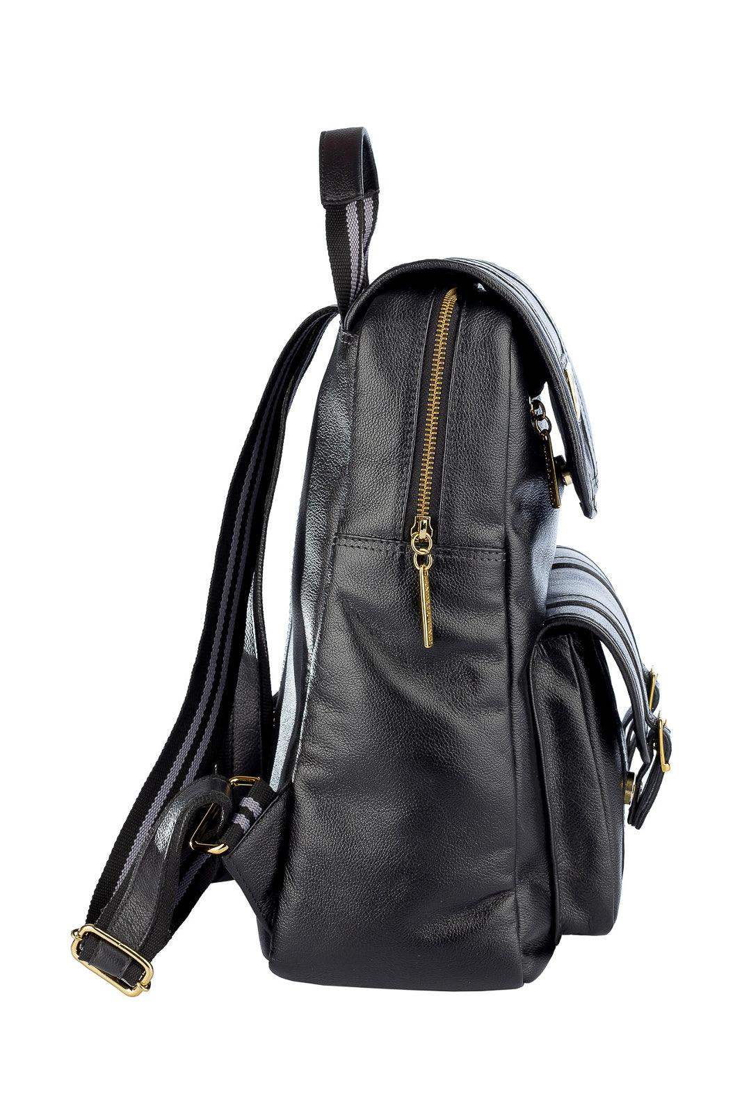 Mochila de couro liso Trip - Enluaze