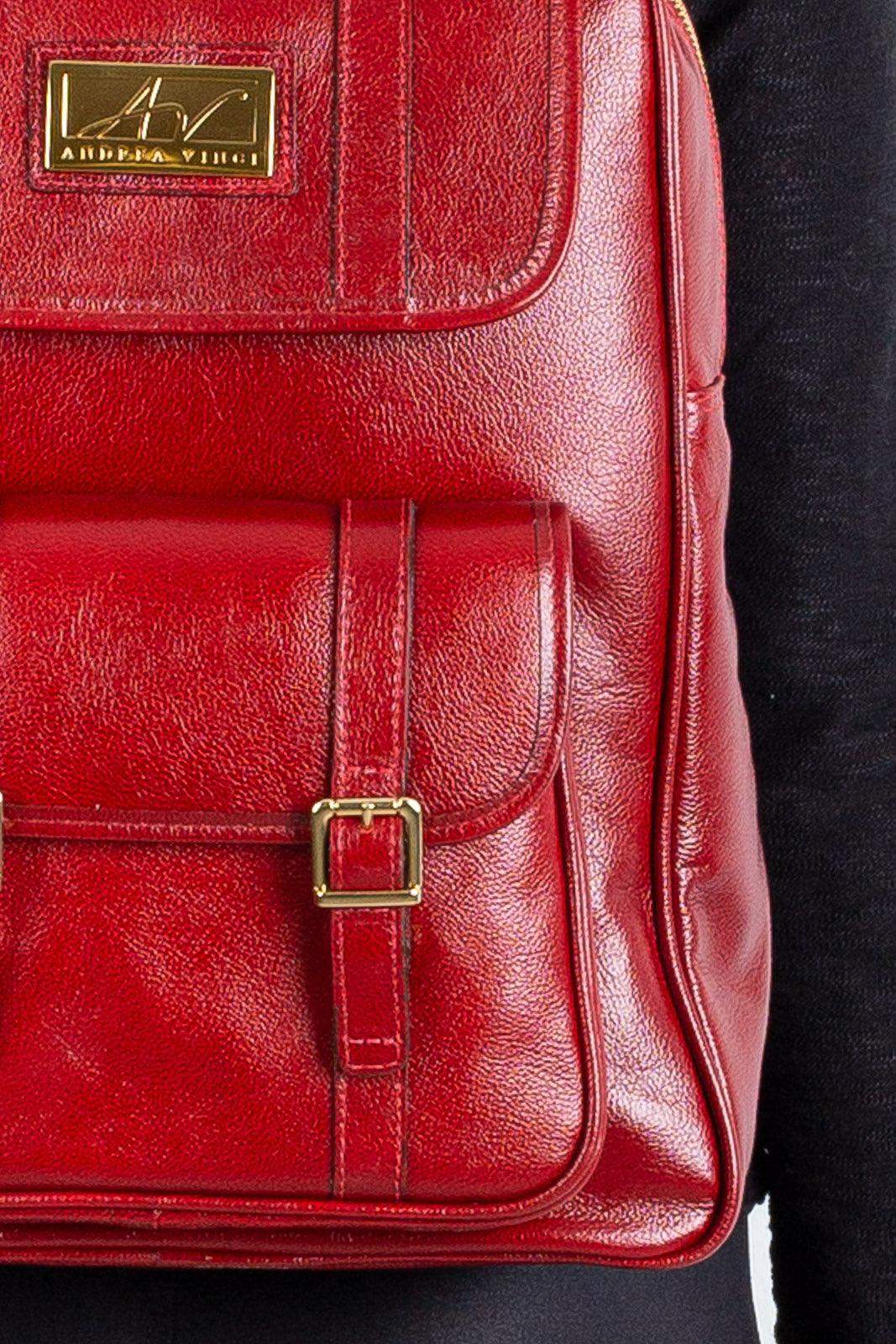 Mochila de couro liso Trip - Enluaze