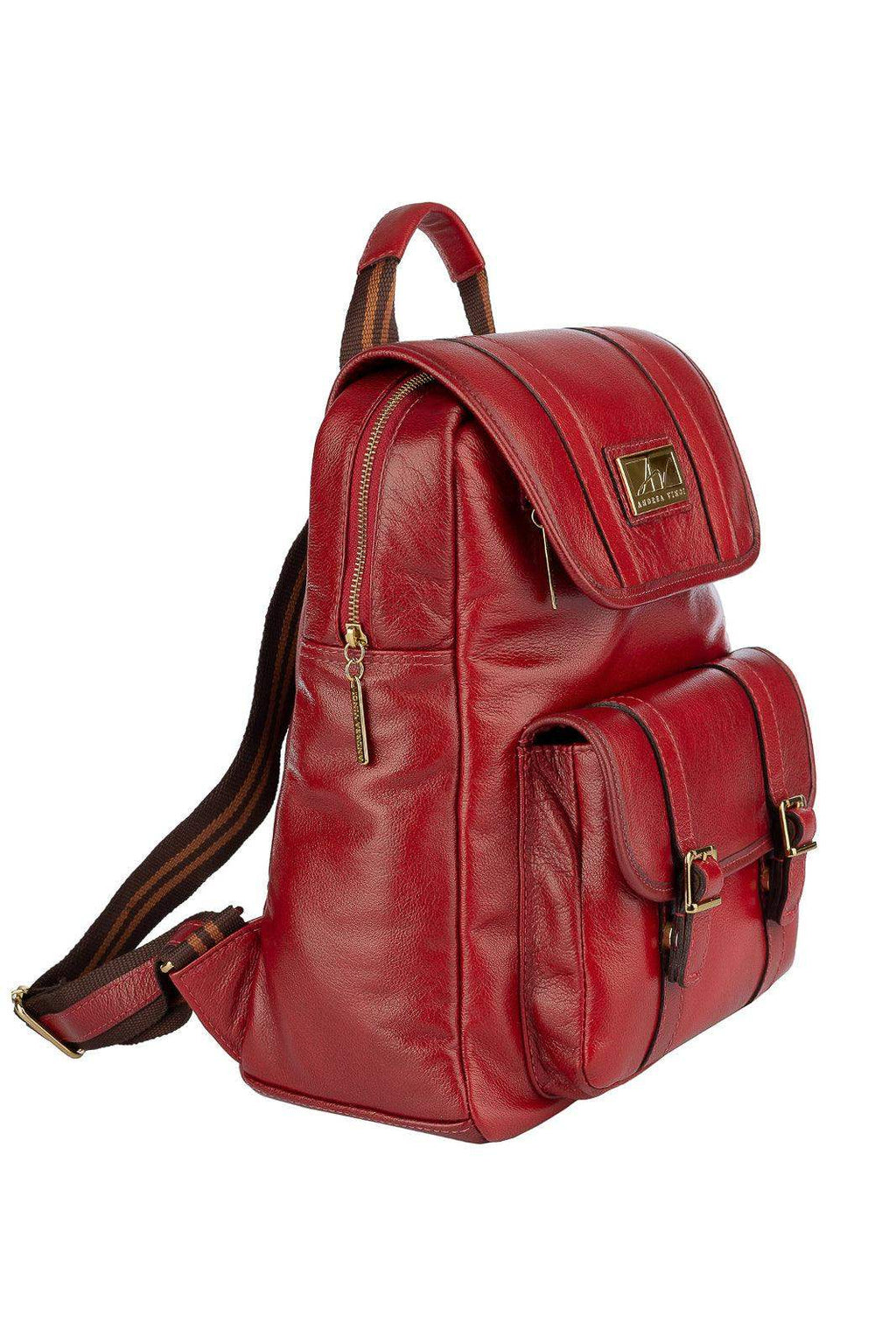 Mochila de couro liso Trip - Enluaze