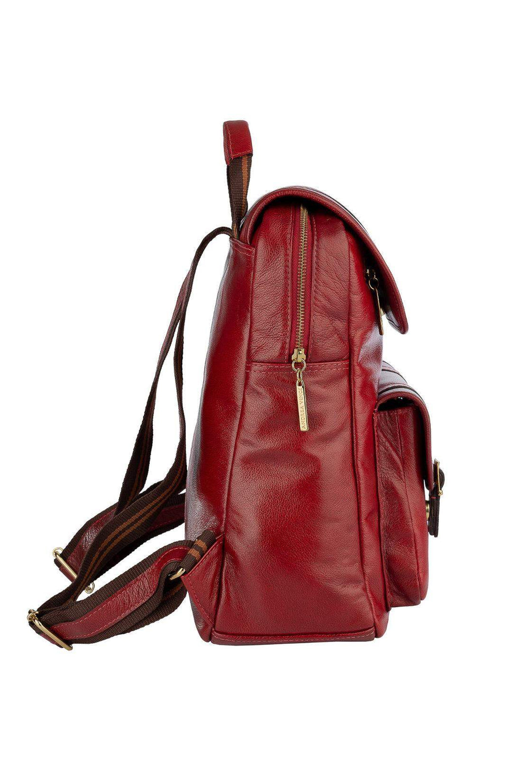 Mochila de couro liso Trip - Enluaze