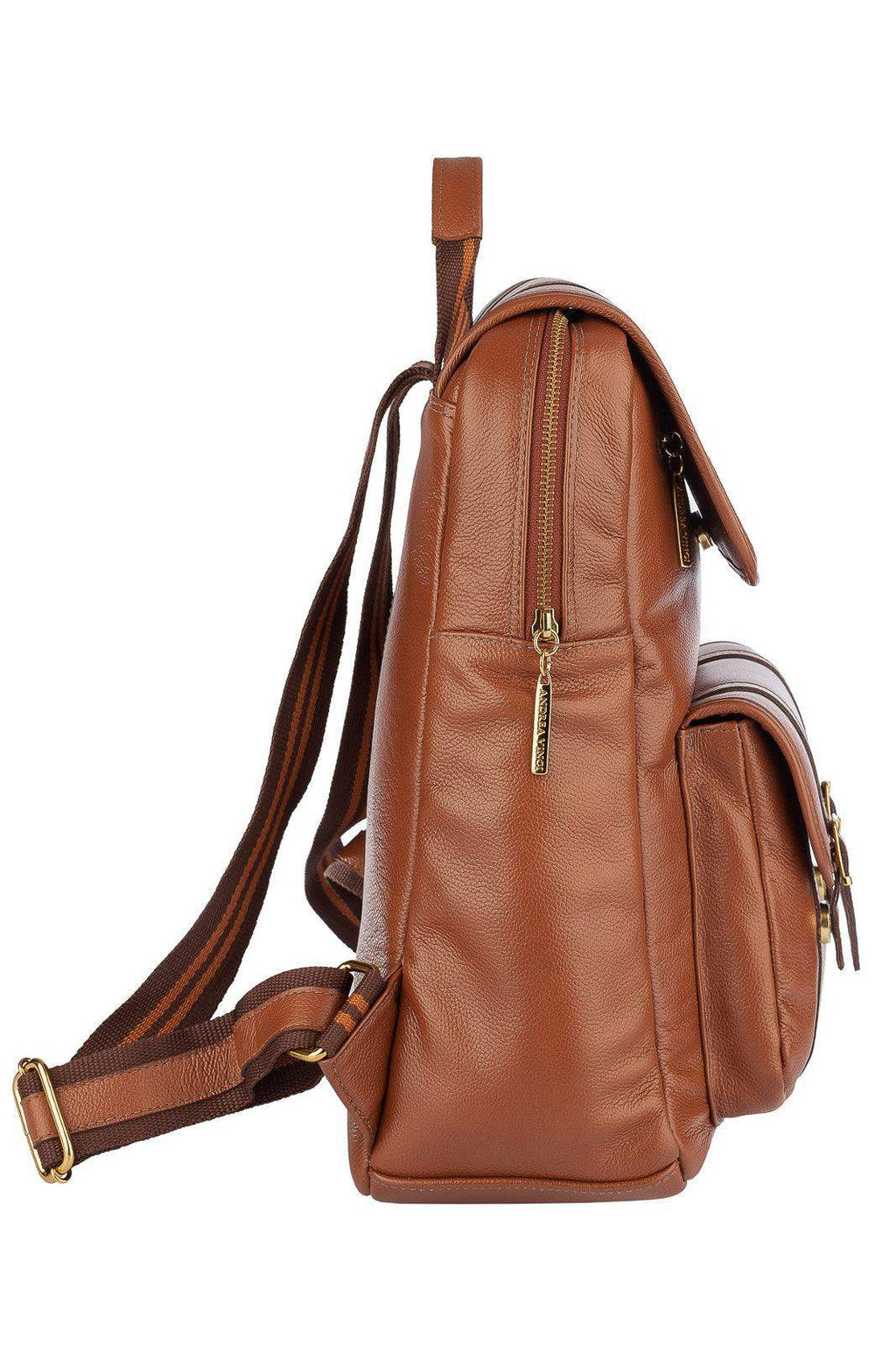 Mochila de couro liso Trip - Enluaze