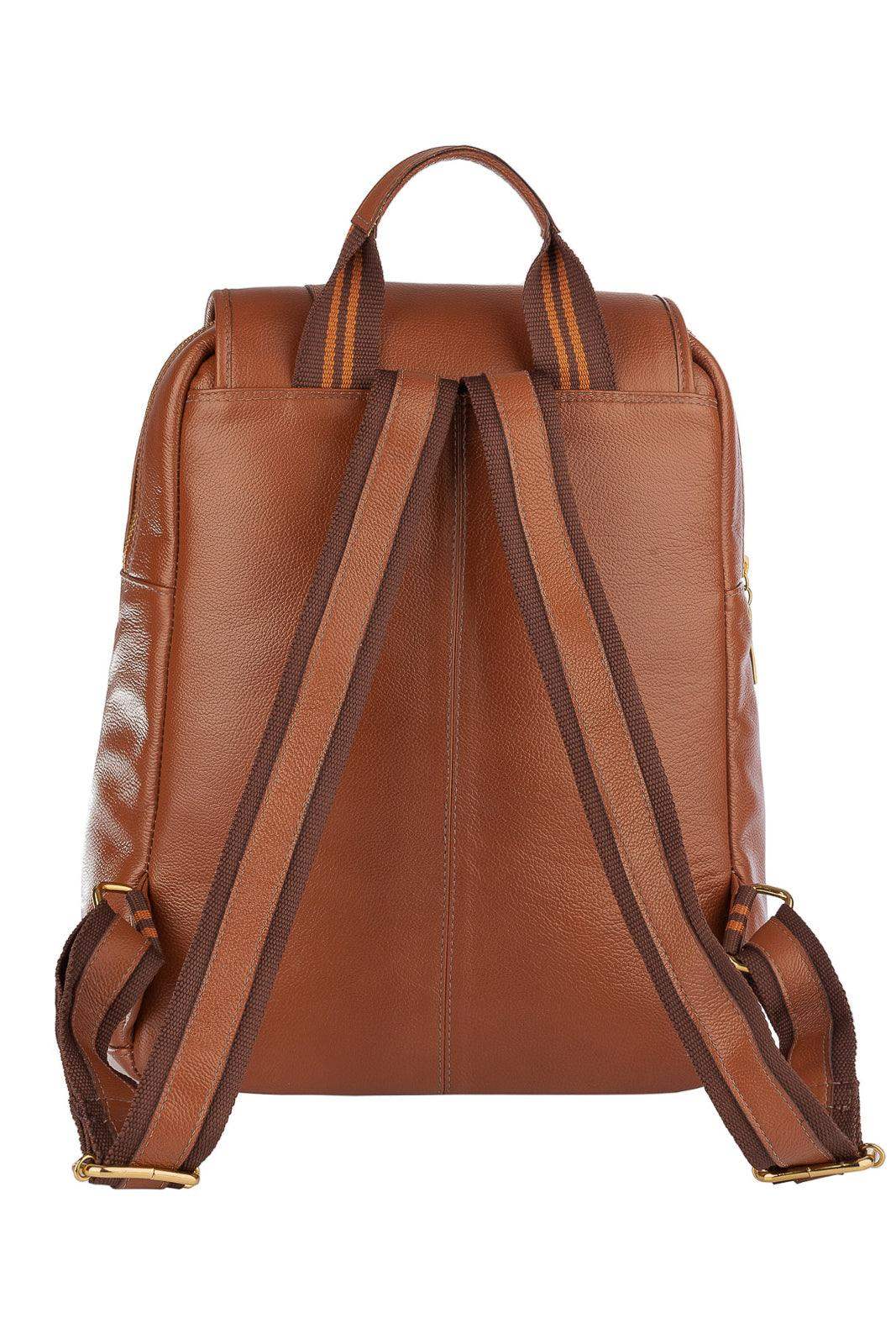 Mochila de couro liso Trip - Enluaze