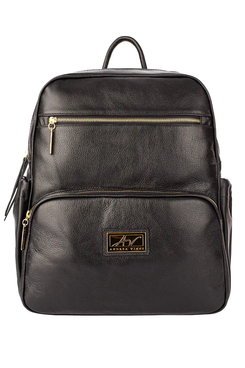 Mochila grande de couro liso Zooey - Enluaze