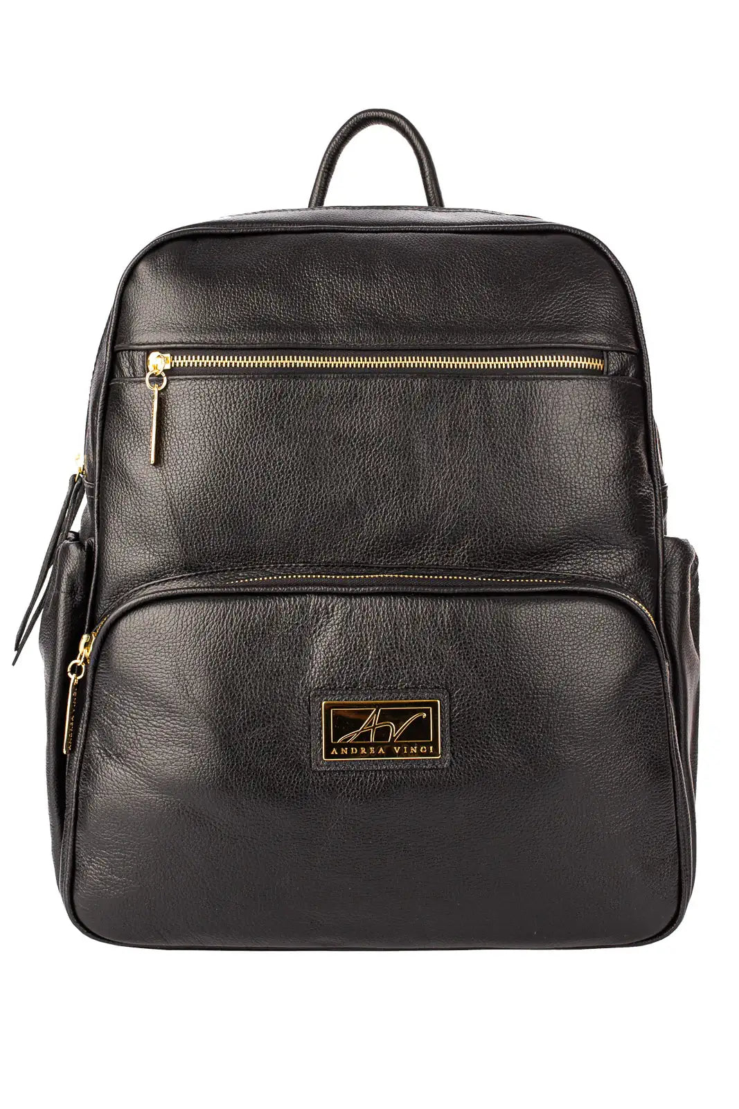 Mochila grande de couro liso Zooey - Enluaze