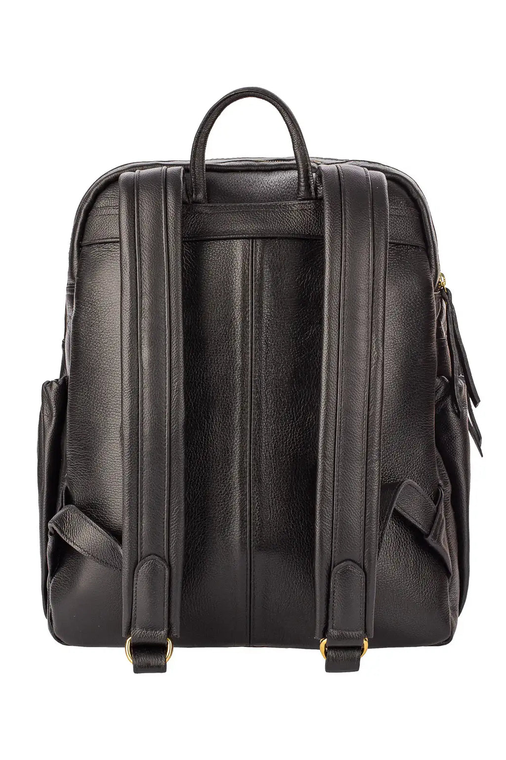 Mochila grande de couro liso Zooey - Enluaze