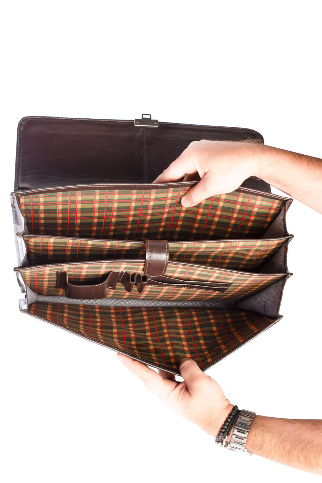 Maleta de couro masculina Matias - Enluaze