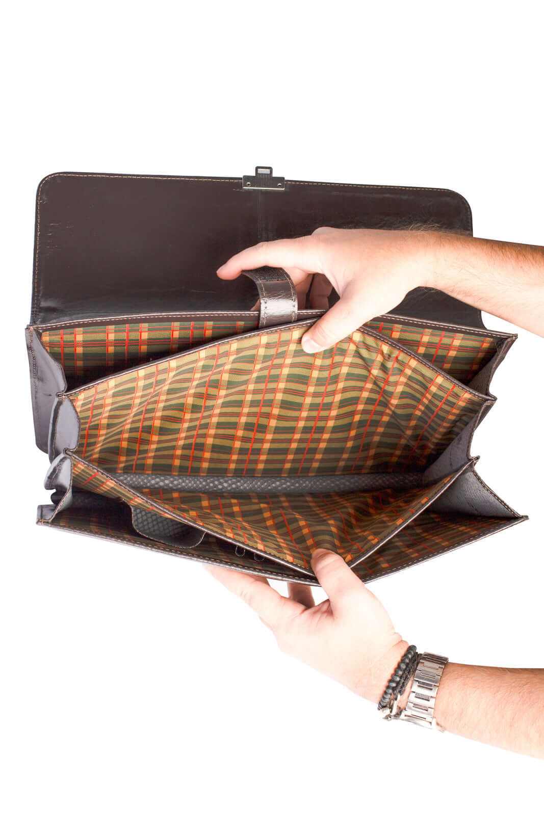 Maleta de couro masculina Matias - Enluaze