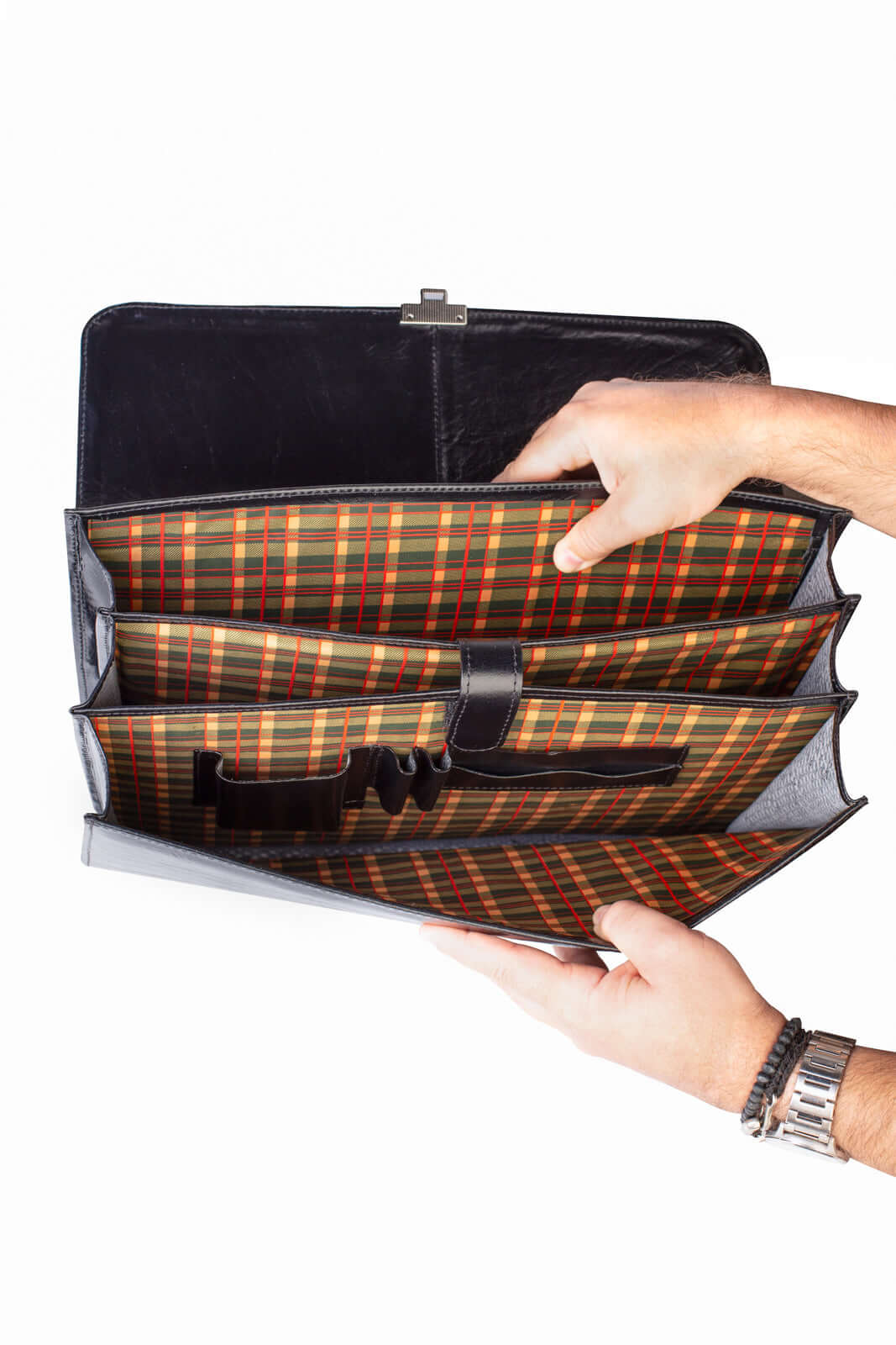 Maleta de couro masculina Matias - Enluaze