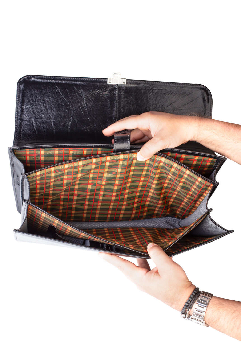 Maleta de couro masculina Matias - Enluaze