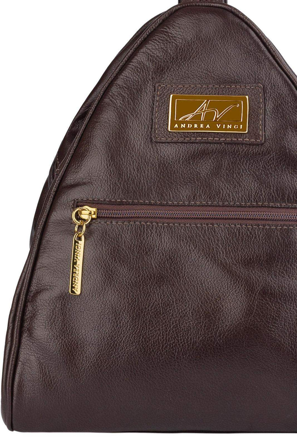 Mochila de couro liso 2 em 1 Malu - Enluaze