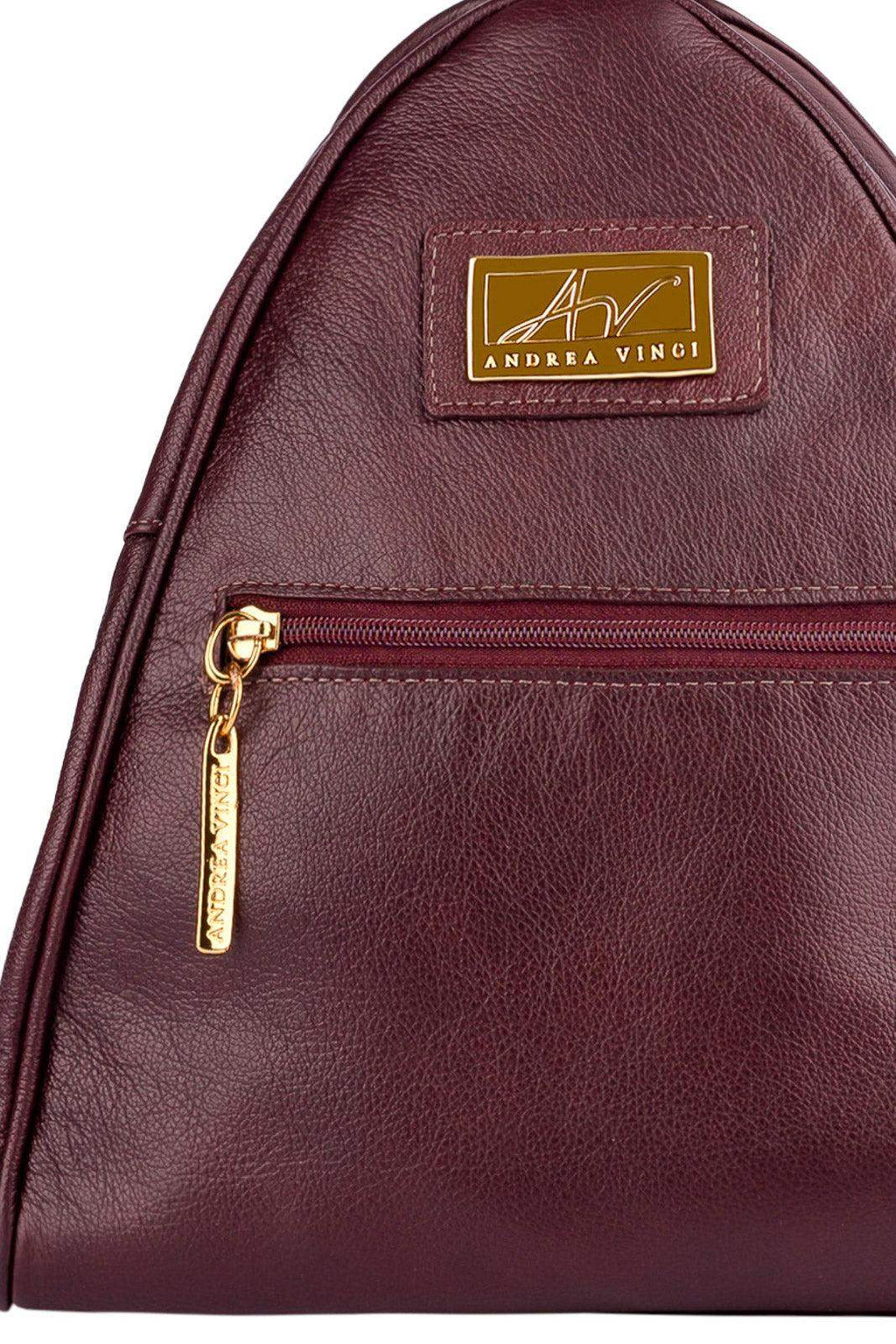 Mochila de couro liso 2 em 1 Malu - Enluaze