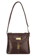 Bolsa tiracolo de couro liso Tereza - Enluaze