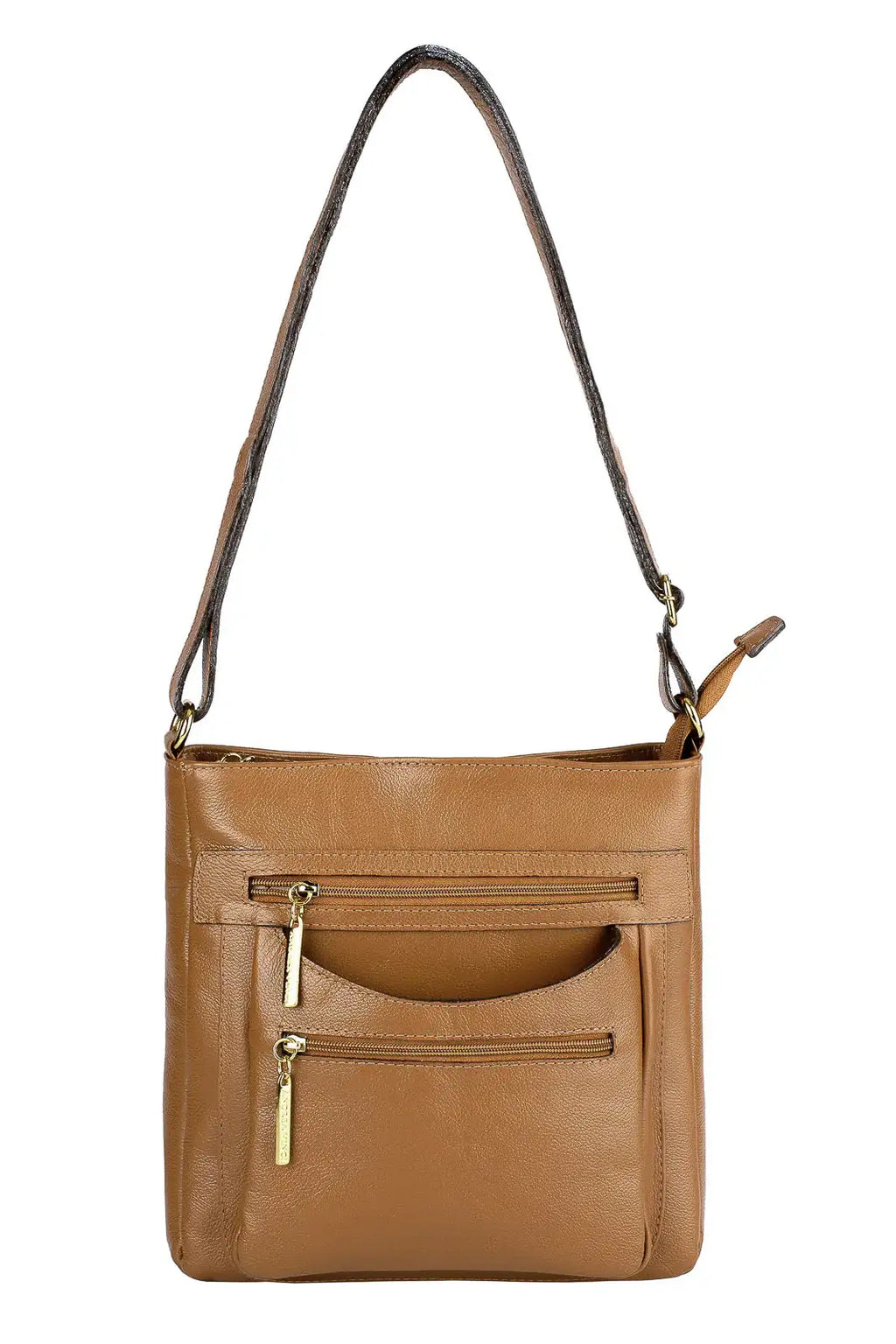 Bolsa tiracolo em couro liso Thais - Enluaze