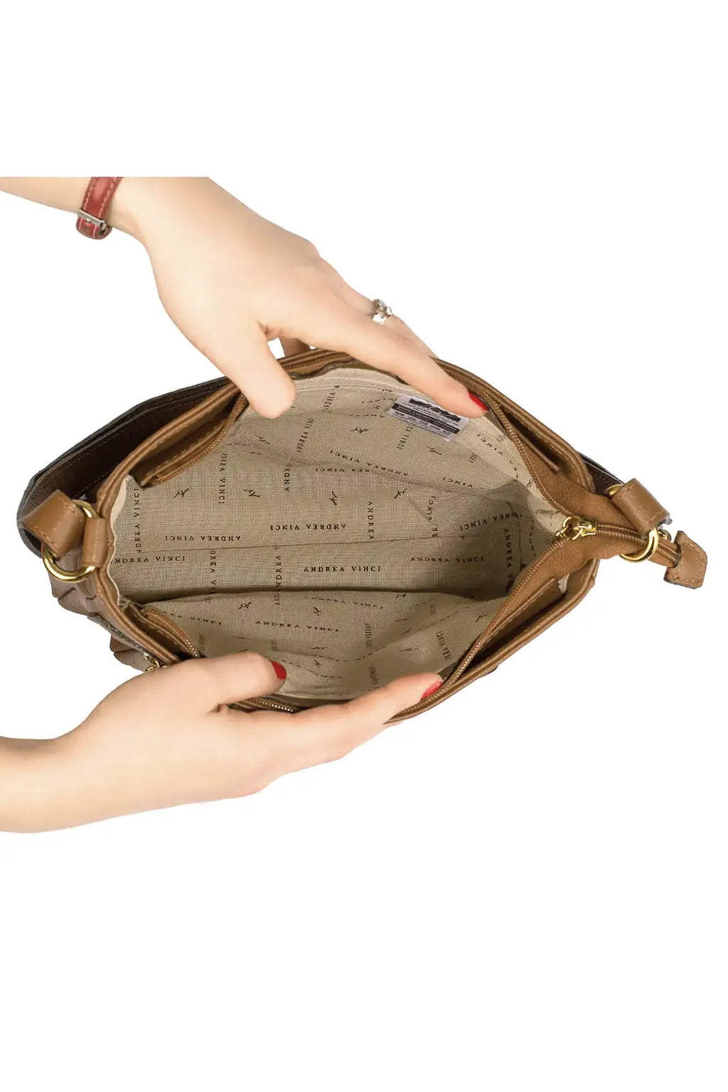 Bolsa tiracolo em couro liso Thais - Enluaze