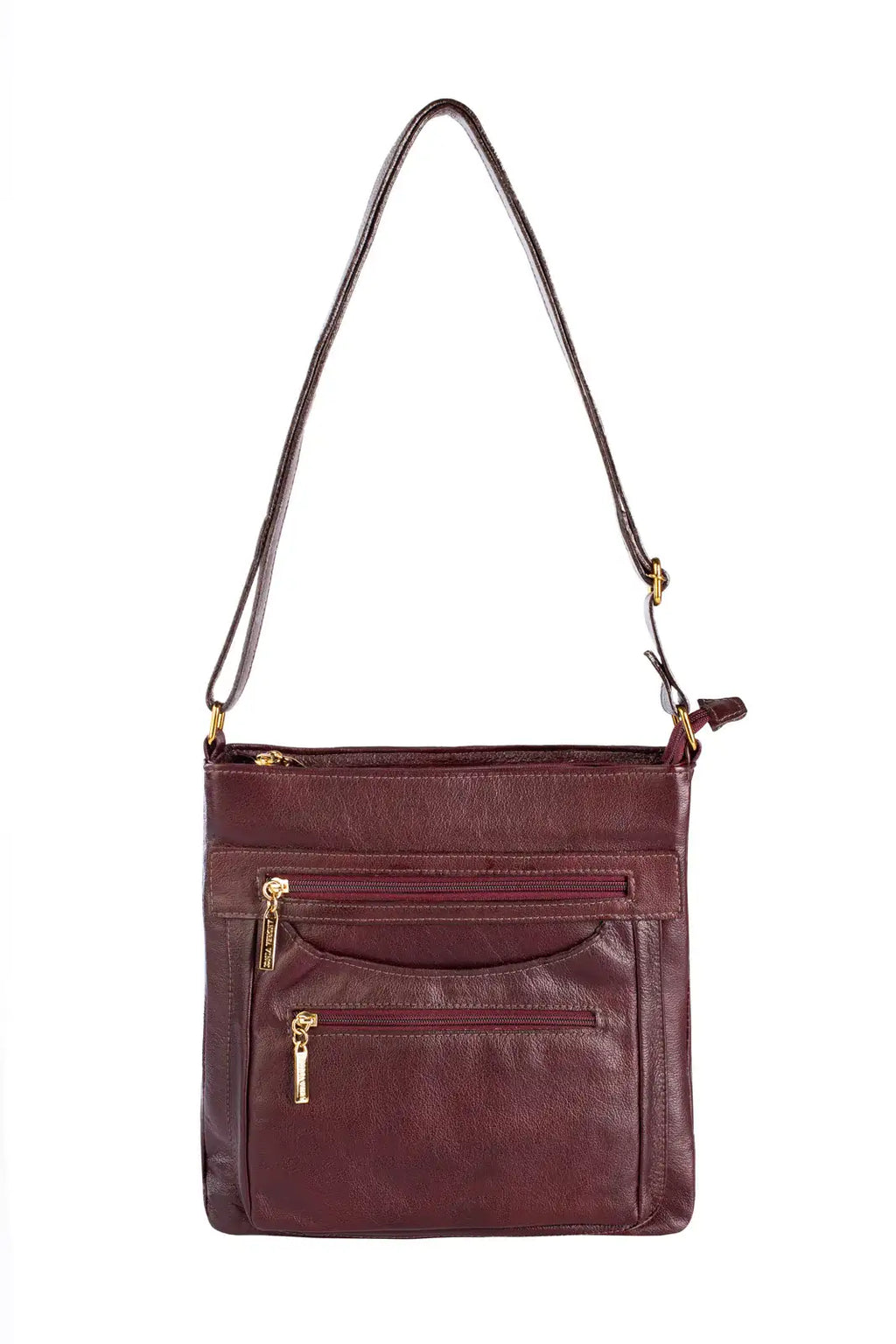 Bolsa tiracolo em couro liso Thais - Enluaze