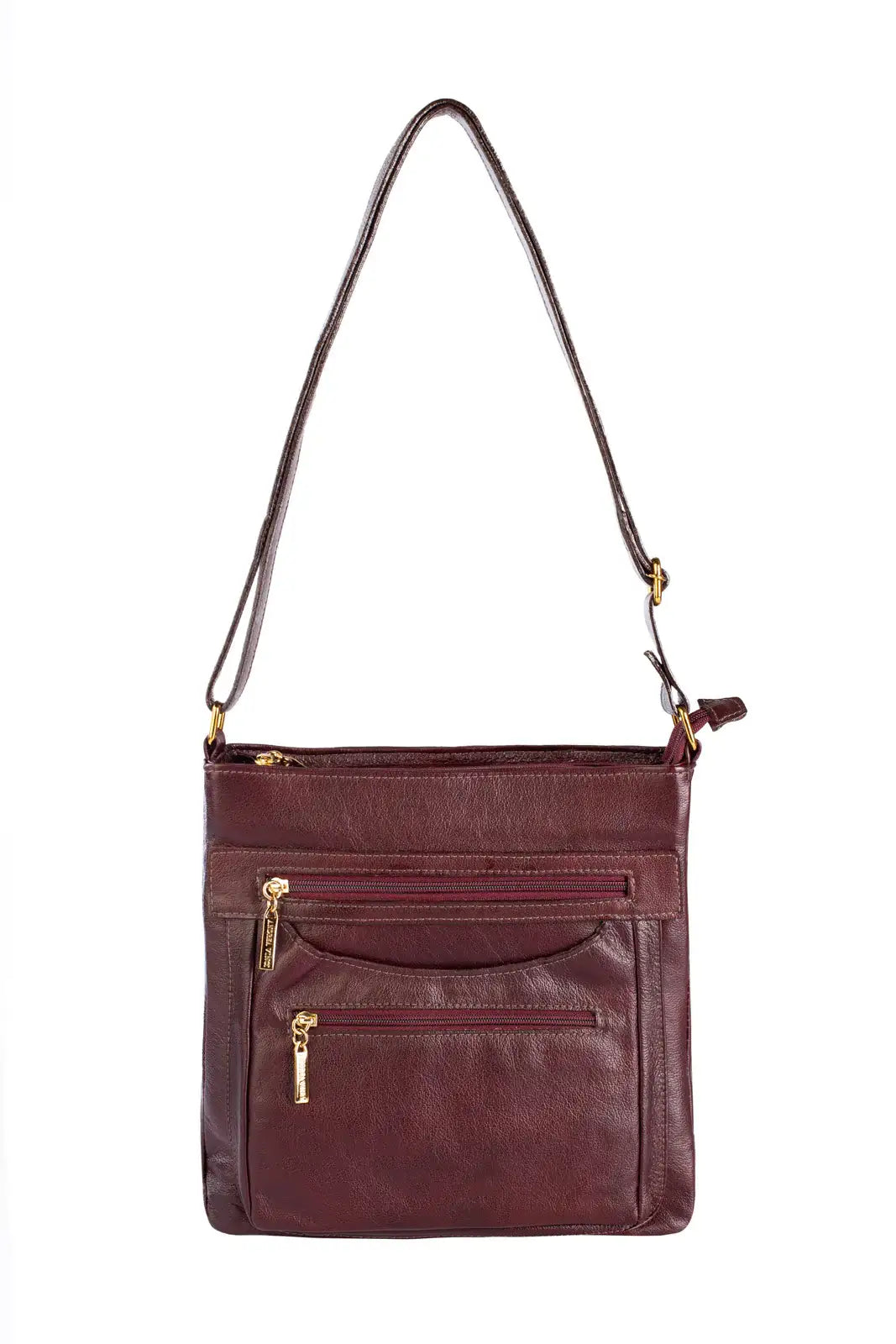 Bolsa tiracolo em couro liso Thais - Enluaze