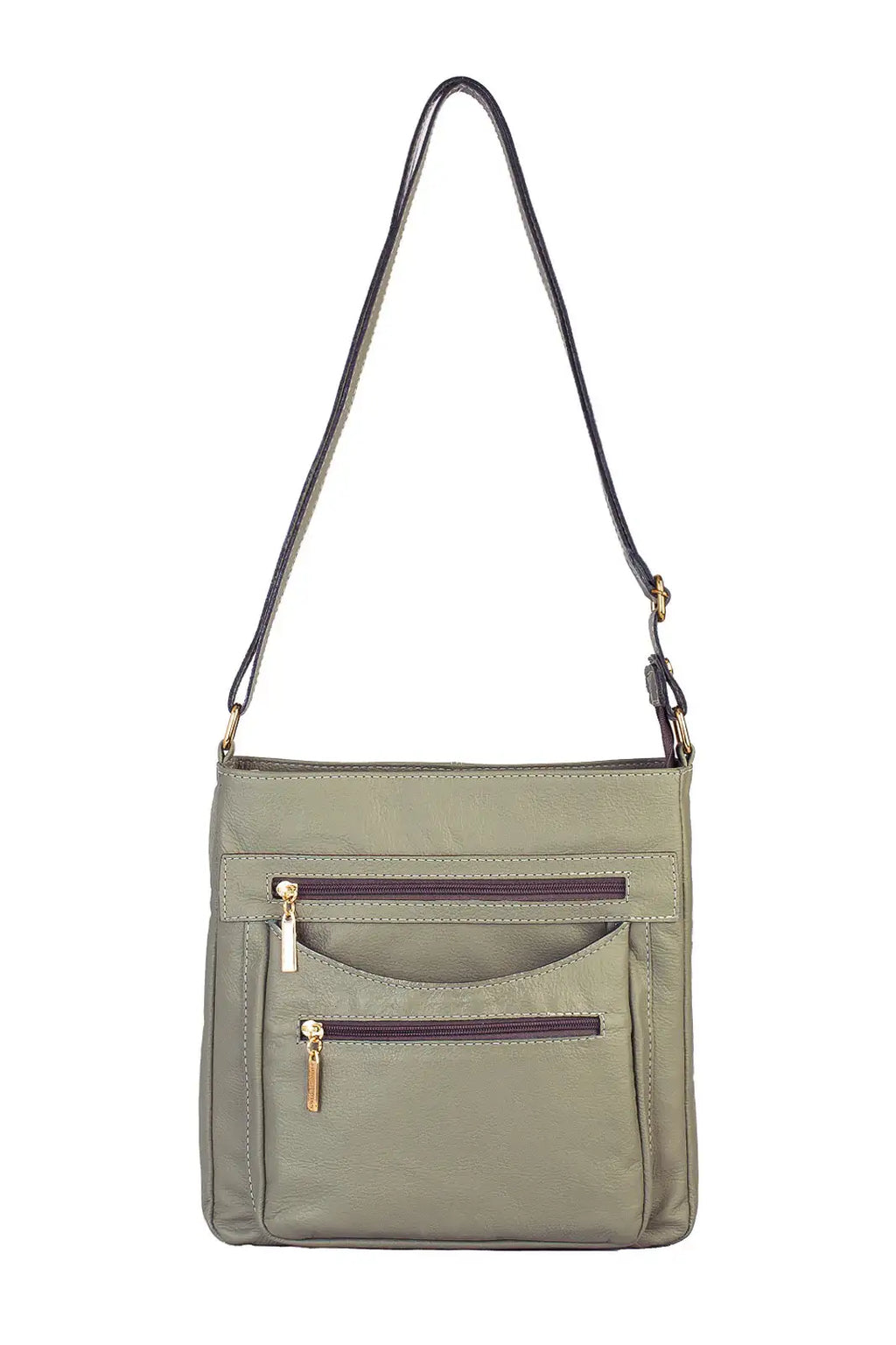 Bolsa tiracolo em couro liso Thais - Enluaze