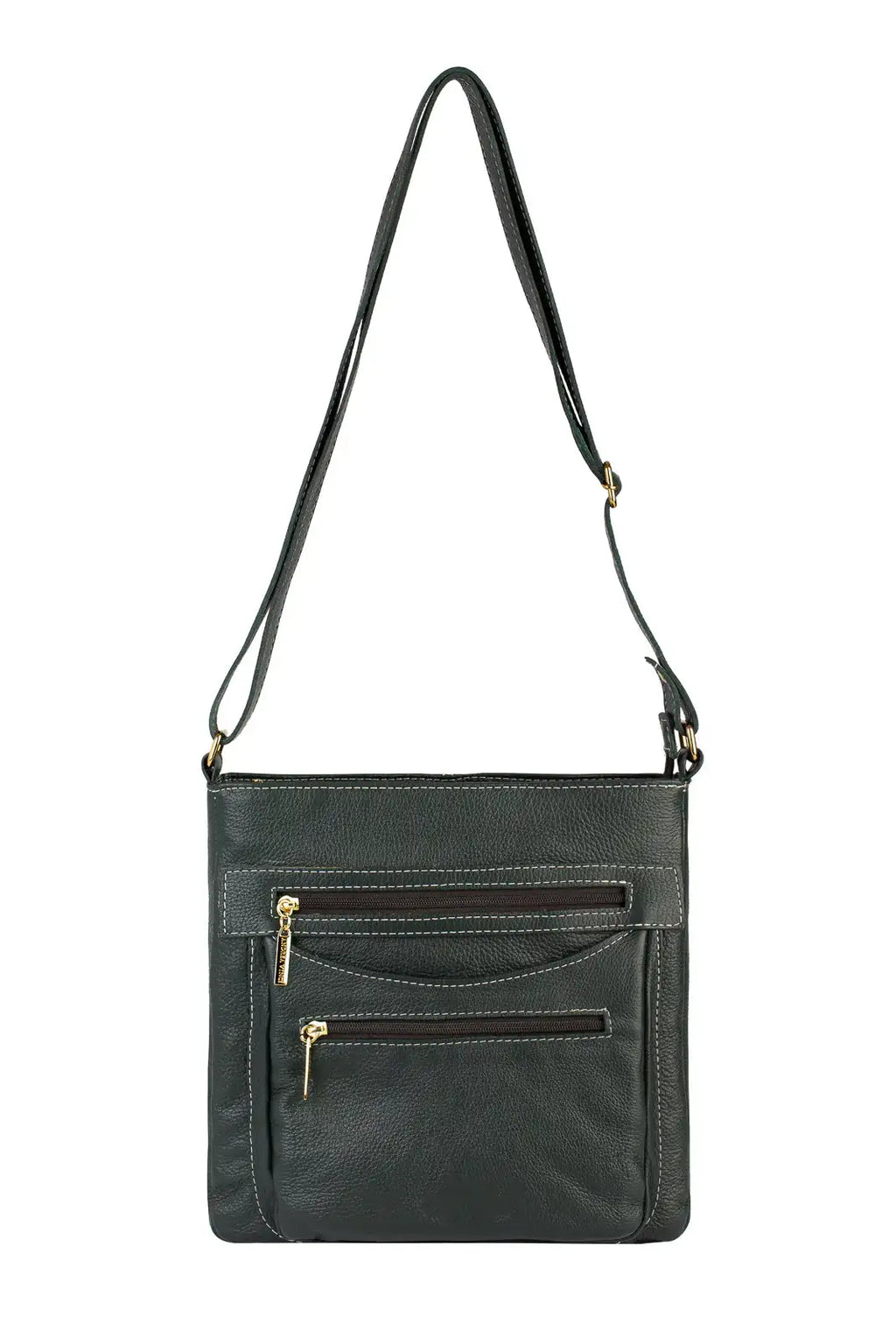 Bolsa tiracolo em couro liso Thais - Enluaze