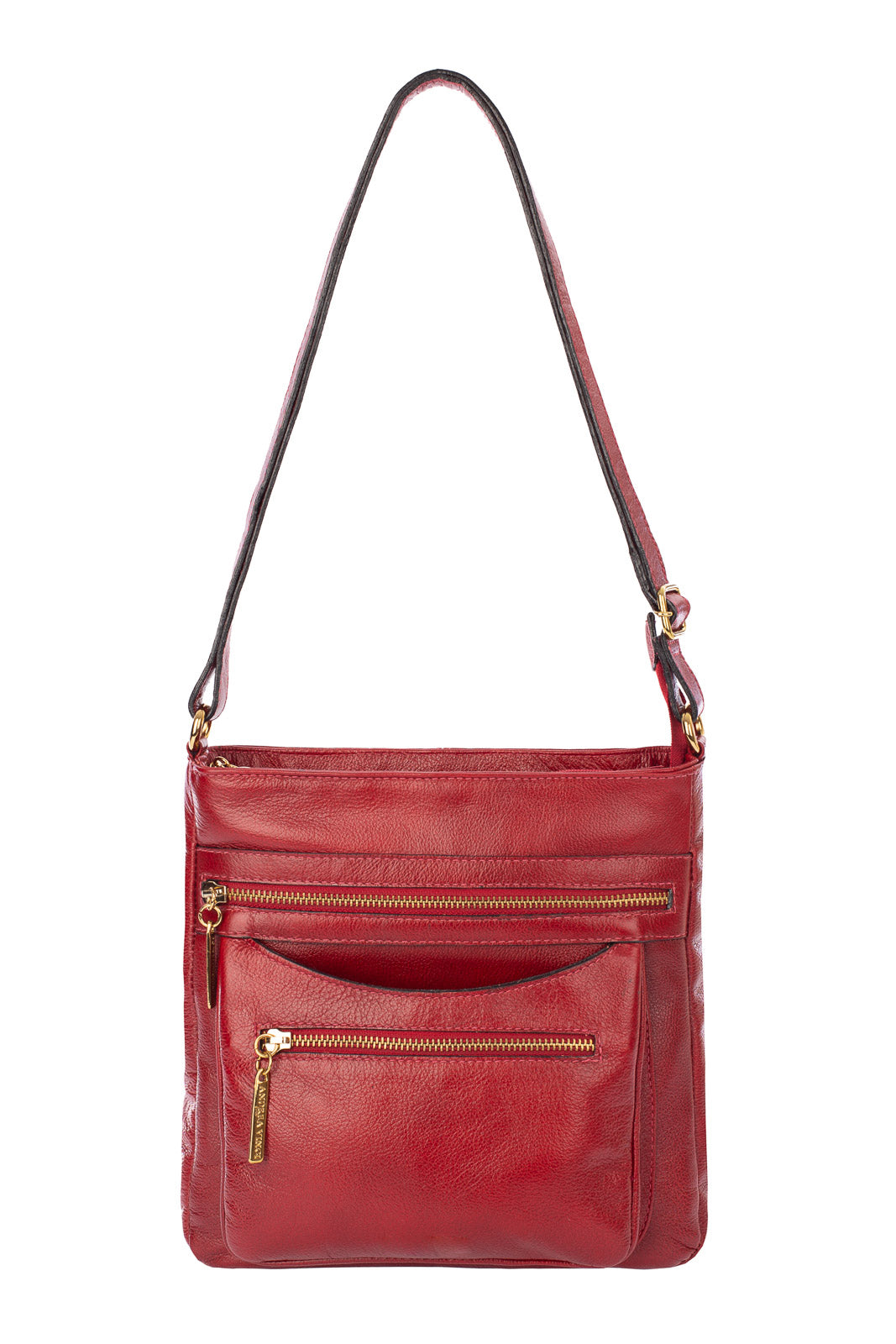 Bolsa tiracolo em couro liso Thais - Enluaze