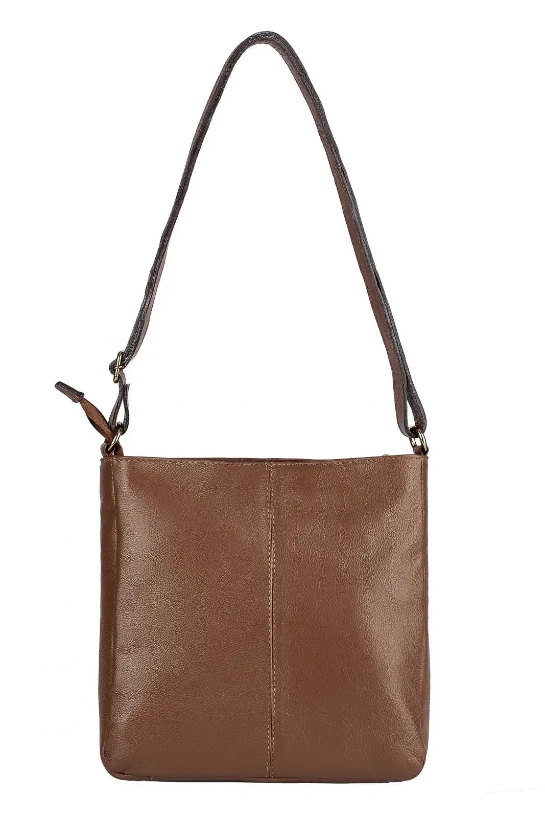 Bolsa tiracolo em couro liso Thais - Enluaze