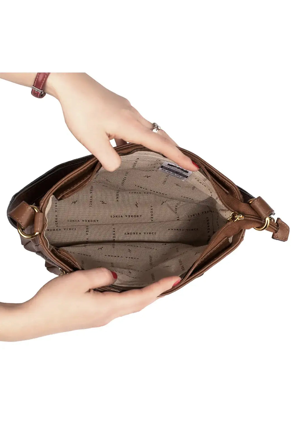 Bolsa tiracolo em couro liso Thais - Enluaze