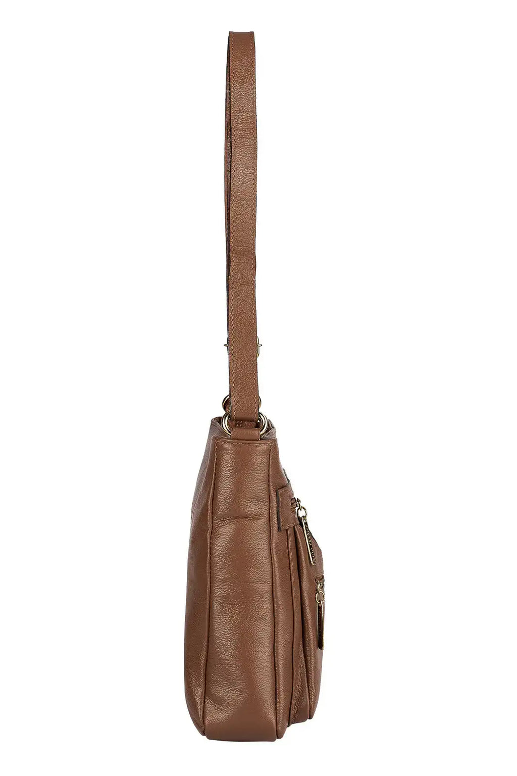 Bolsa tiracolo em couro liso Thais - Enluaze