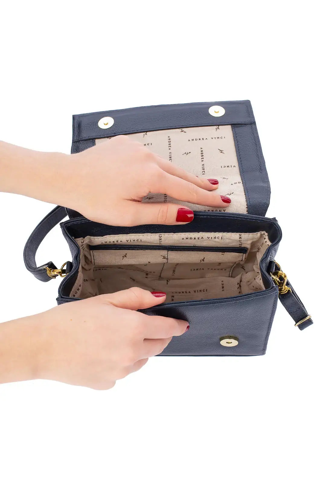 Bolsa pequena transversal de couro croco Deise - Enluaze