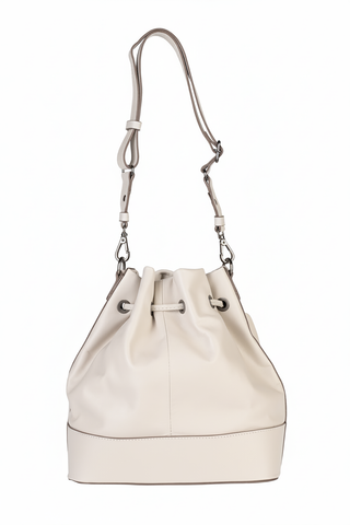 Bolsa saco em couro liso Naiara