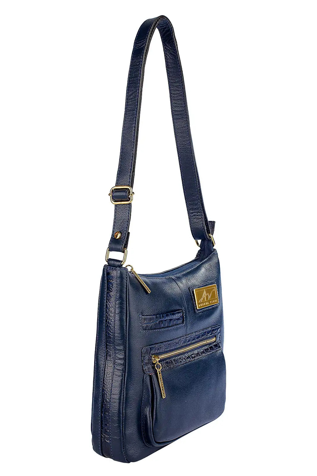 Bolsa tiracolo em couro liso Denise - Enluaze