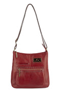 Bolsa tiracolo em couro liso Denise - Enluaze