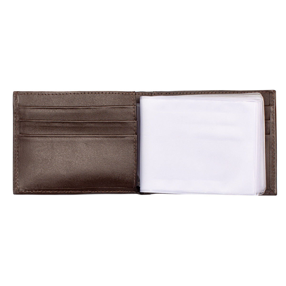 Carteira masculina de couro floater John 8,5x11,5cm
