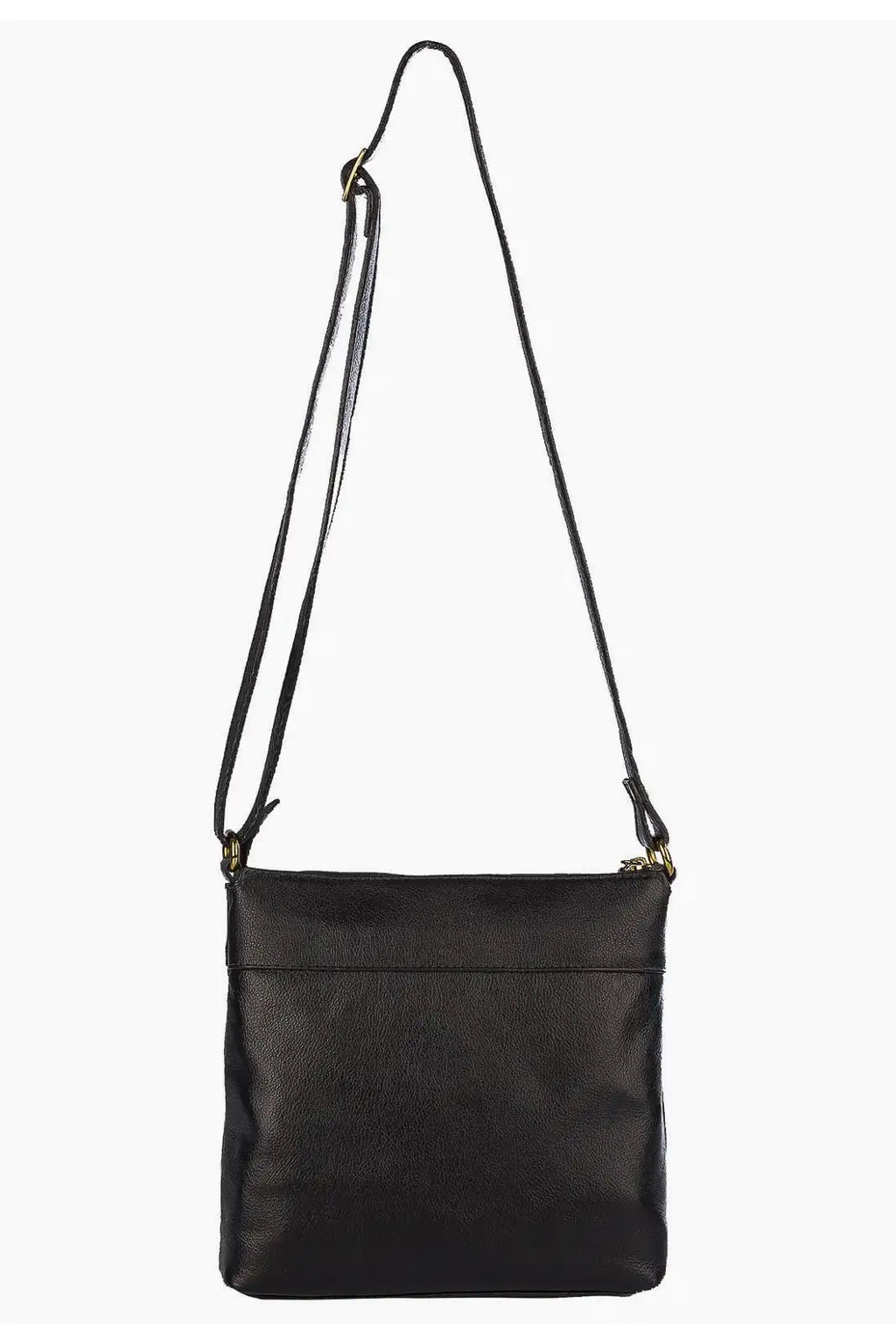 Bolsa transversal matelassê de couro liso Bia - Enluaze