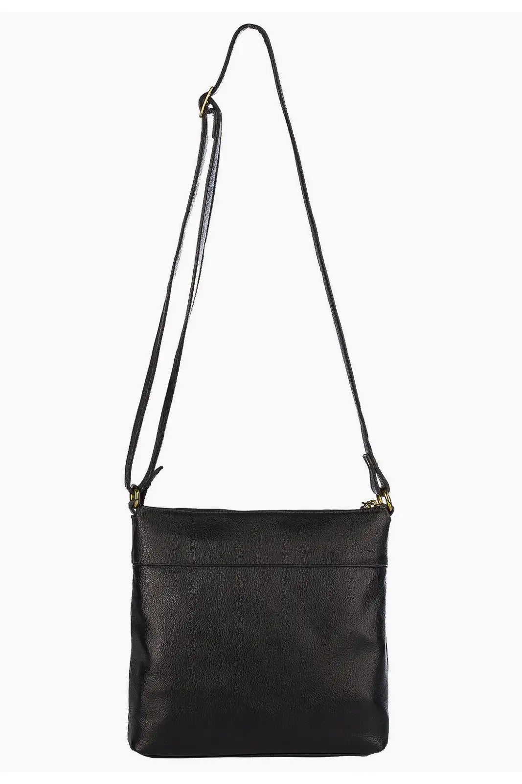 Bolsa transversal matelassê de couro liso Bia - Enluaze