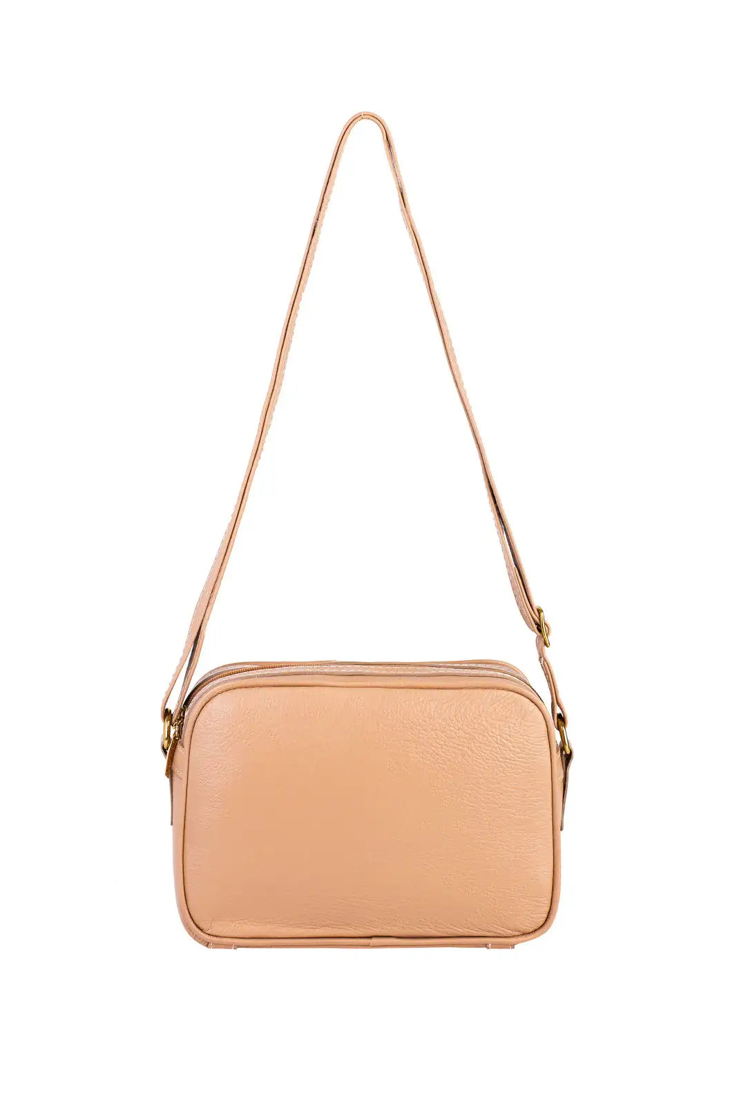 Bolsa quadrada pequena de couro liso Diana - Enluaze