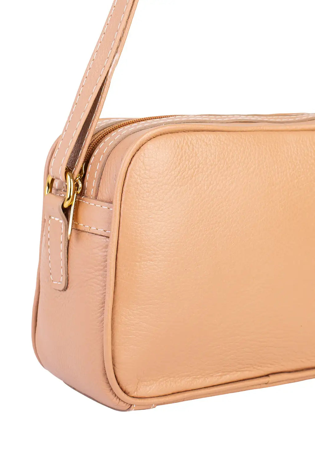 Bolsa quadrada pequena de couro liso Diana - Enluaze