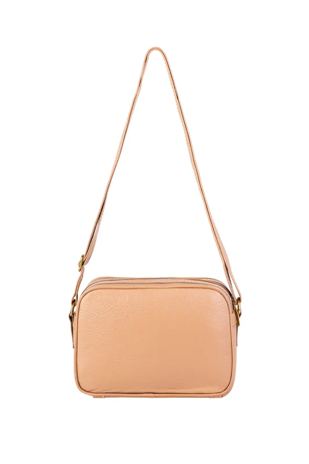 Bolsa quadrada pequena de couro liso Diana - Enluaze