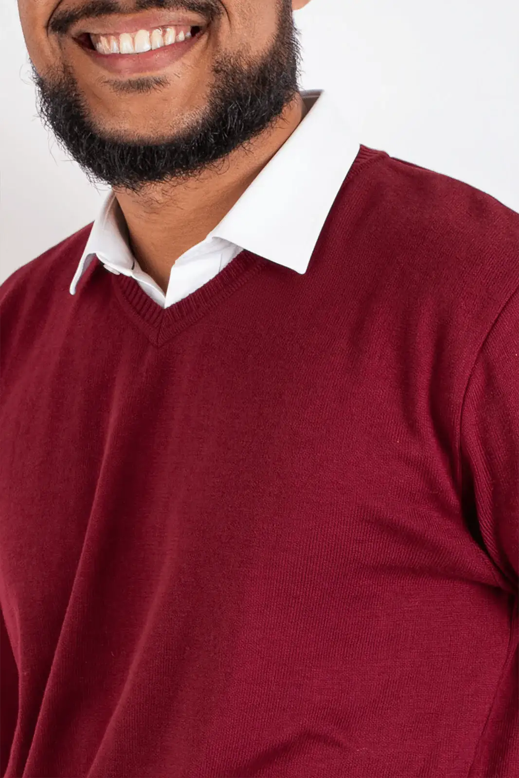 Suéter masculino gola v de malha 50001 - Enluaze