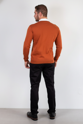 Suéter masculino gola v de malha 50001