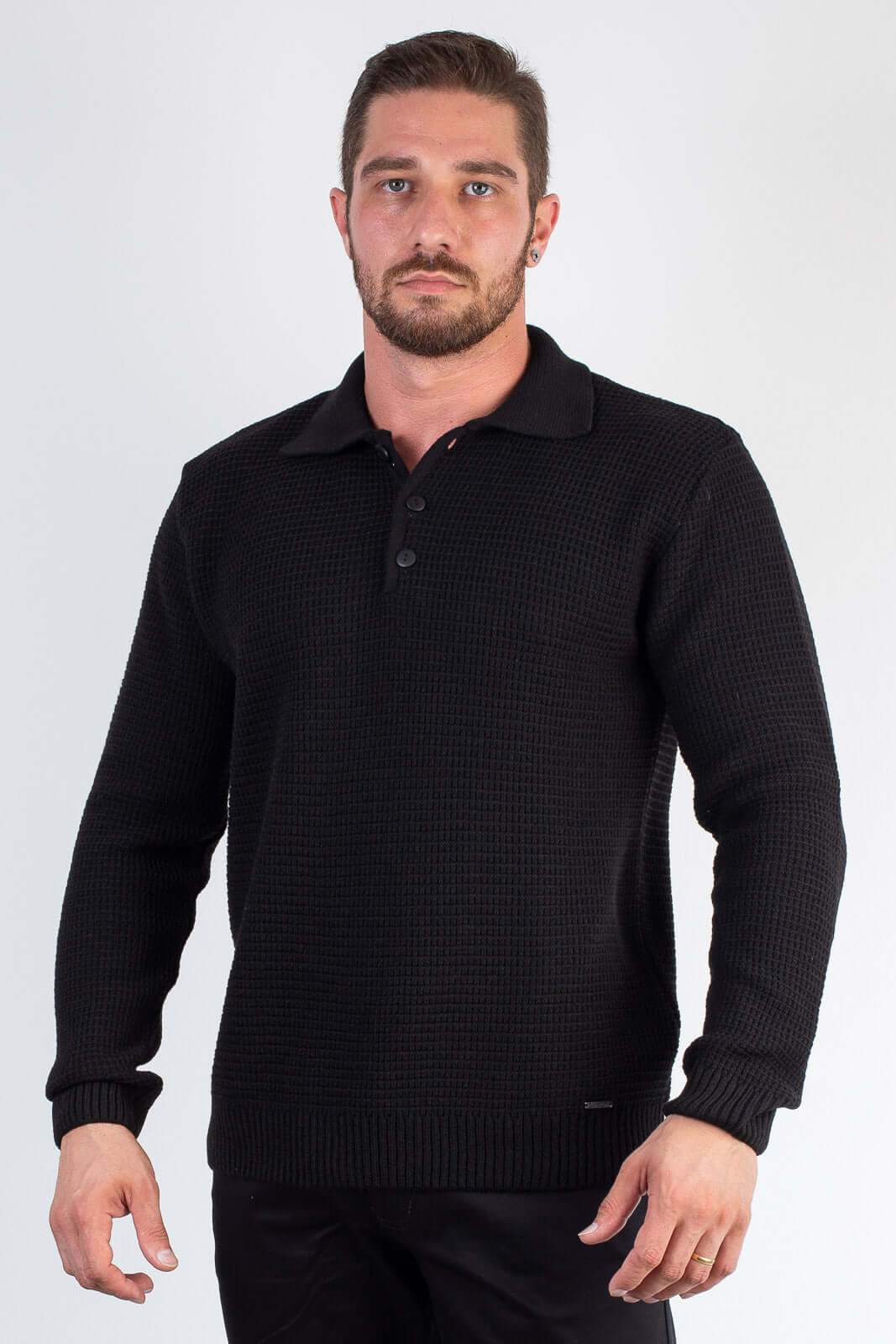 Blusão de malha masculino 50007 - Enluaze